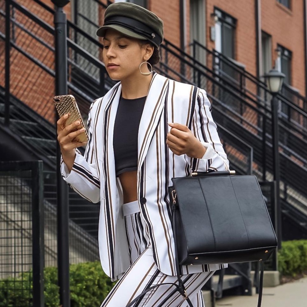 Black Vegan Leather Purse